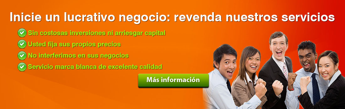 Comience ya su negocio de hosting sin costosas inversiones ni arriesgar capital